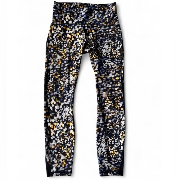 Lululemon Womens Fast and Free Tight II Patterned Leggings Metropolis Glow 6 - Picture 3 of 12